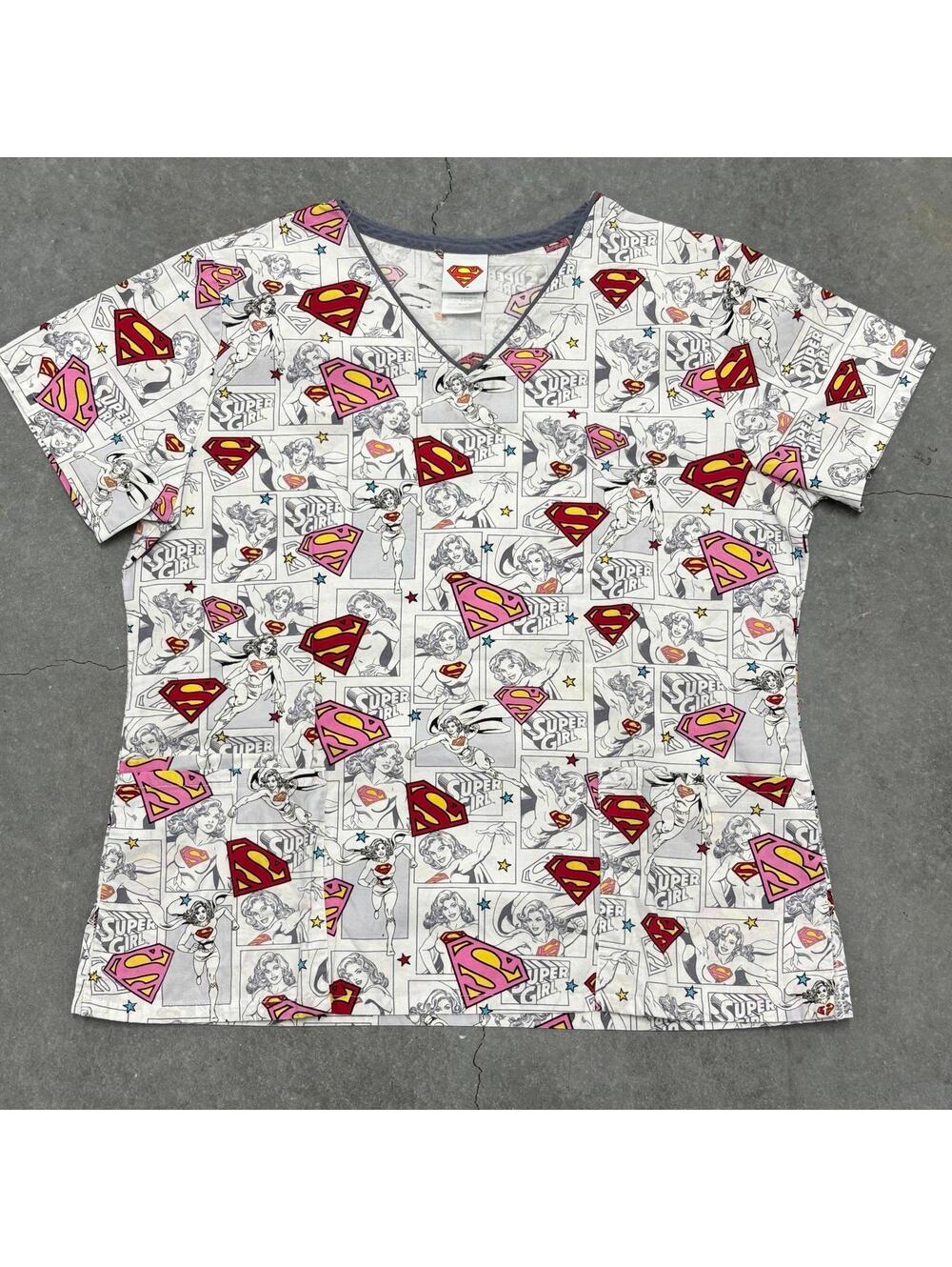 DC Comics Supergirl Scrub Top